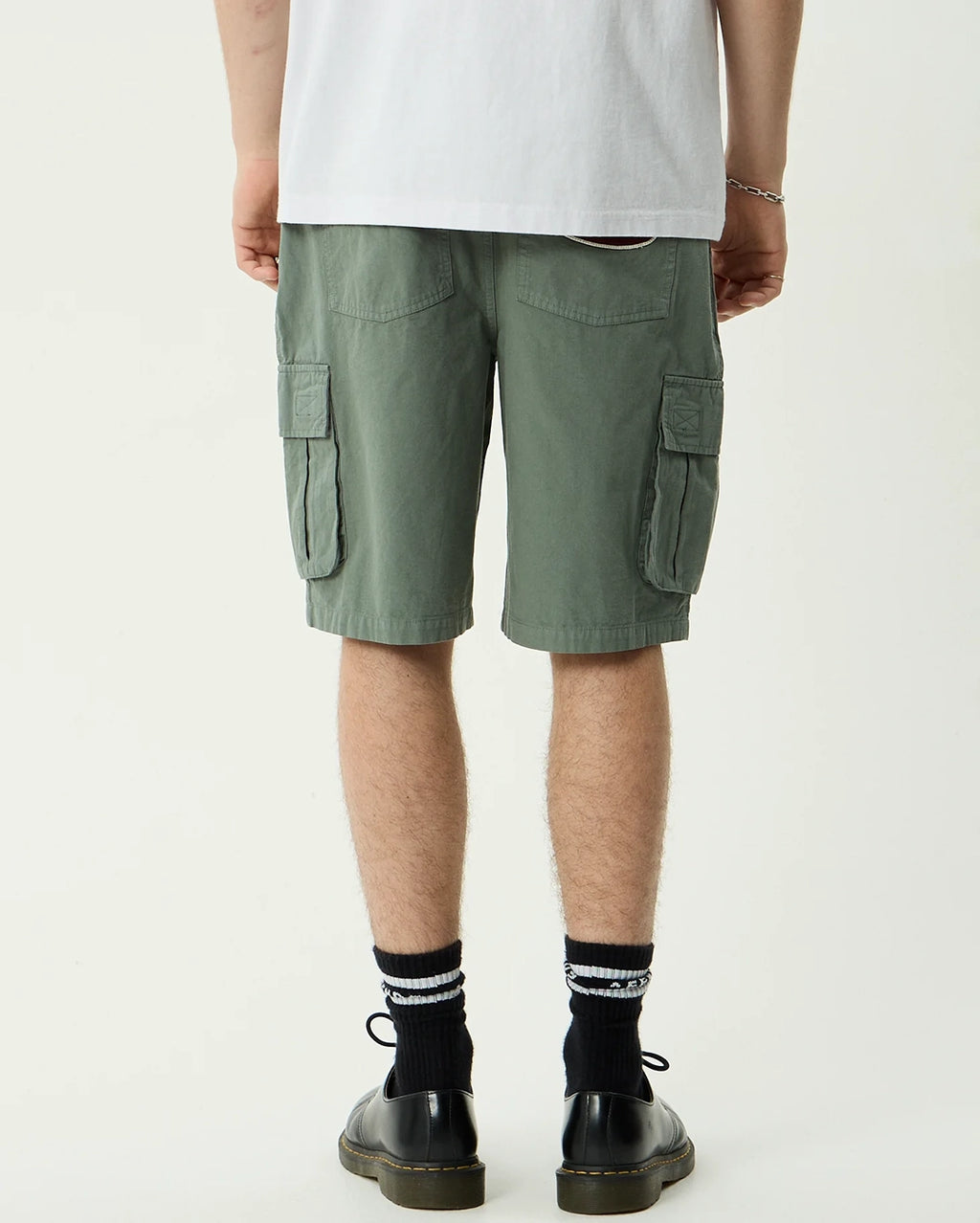 Summit 22" Pleated Cargo Short - Washed Sycamore by Afends - view 5