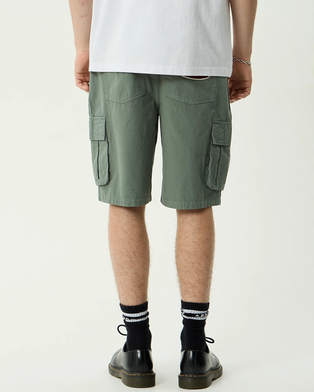 Summit 22" Pleated Cargo Short - Washed Sycamore by Afends - view 5