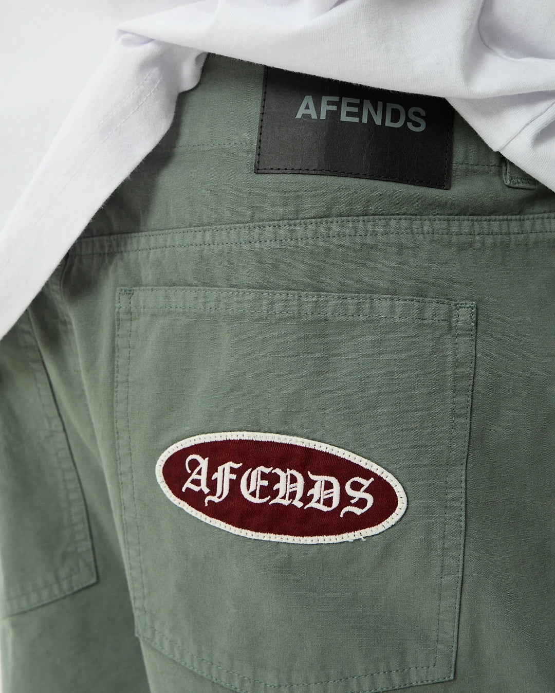 Summit 22" Pleated Cargo Short - Washed Sycamore by Afends - view 9