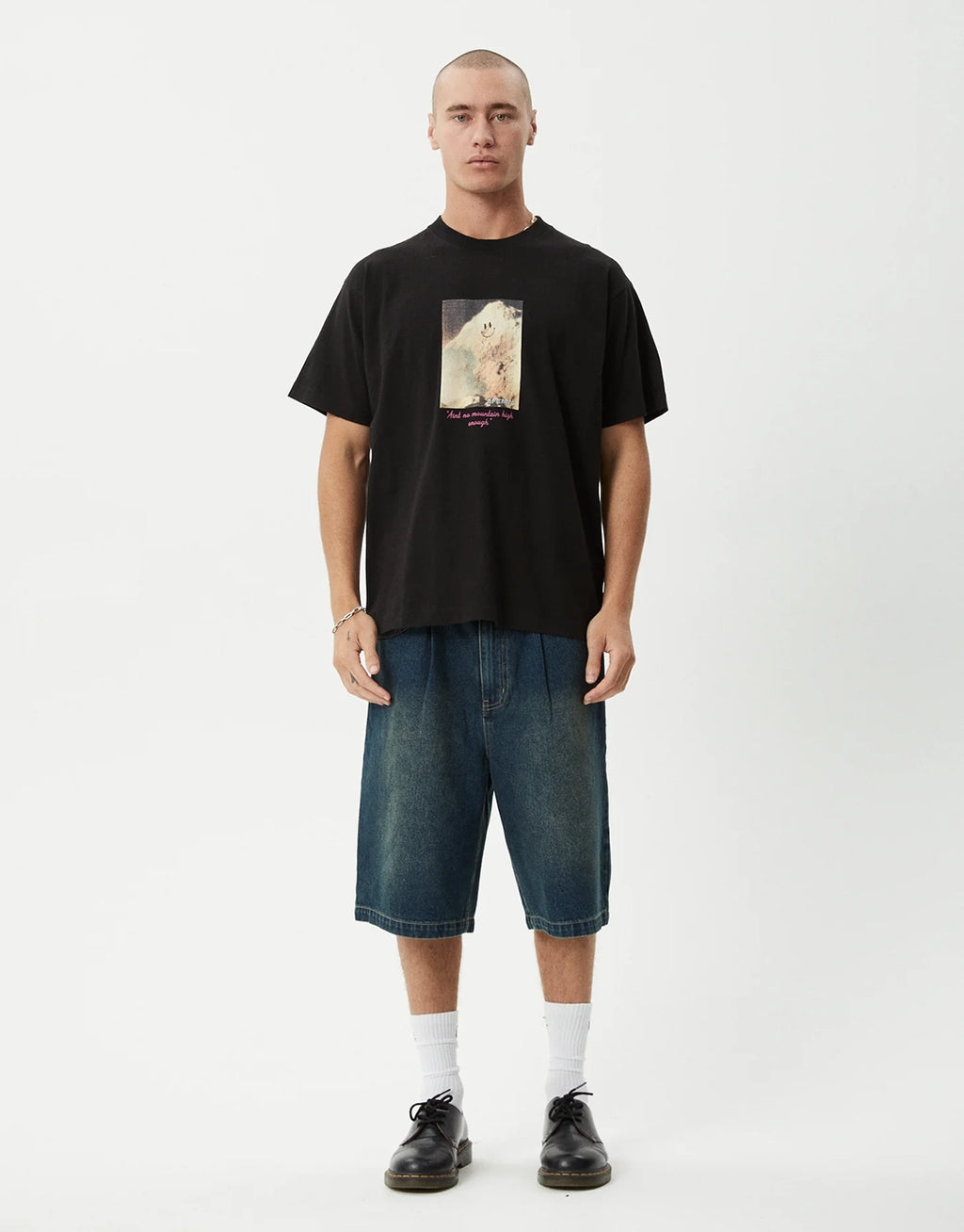 Too High Heavyweight Boxy T-Shirt - Black