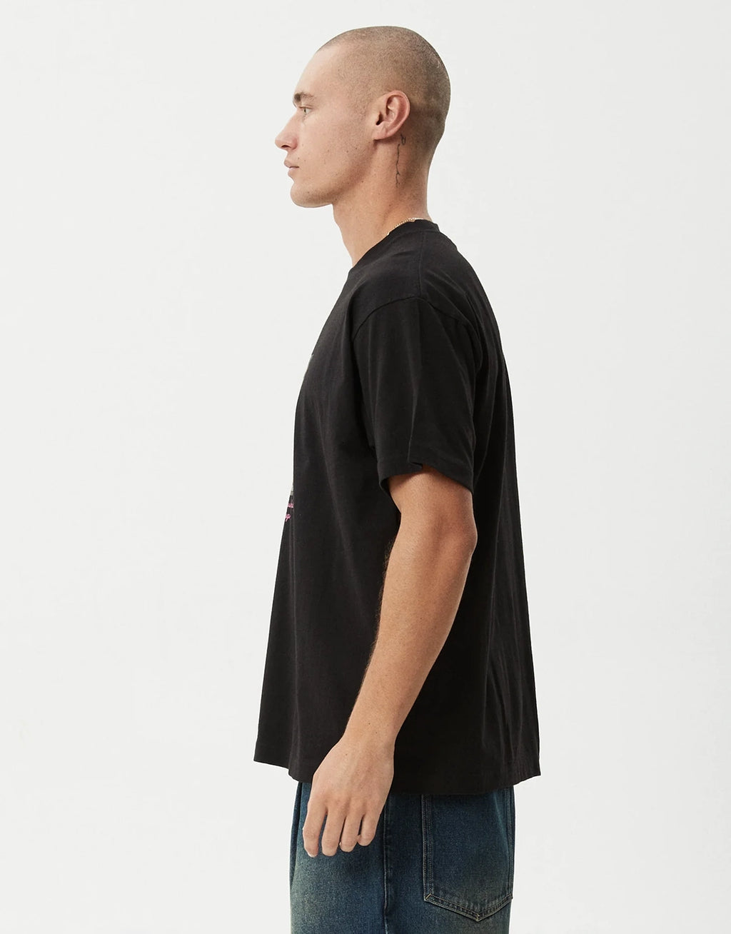 Too High Heavyweight Boxy T-Shirt - Black