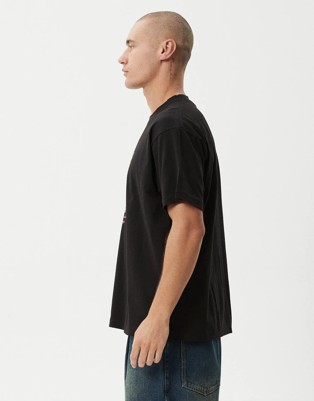 Too High Heavyweight Boxy T-Shirt - Black