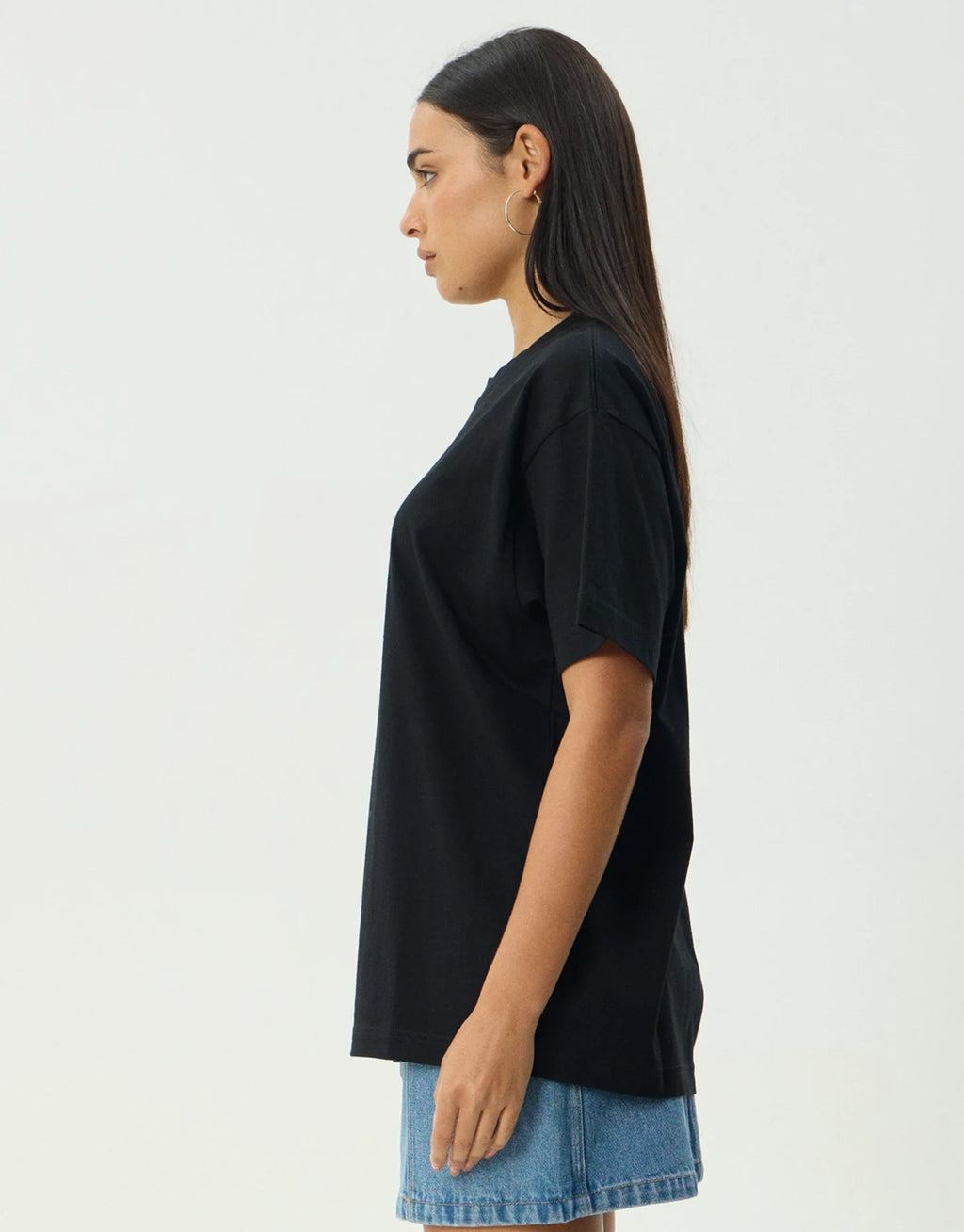 Too High Heavyweight Boxy T-Shirt - Black