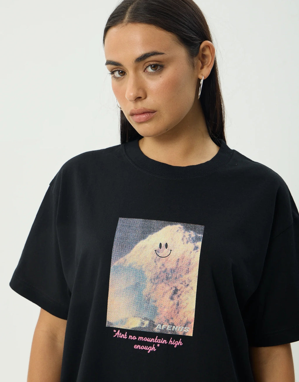 Too High Heavyweight Boxy T-Shirt - Black