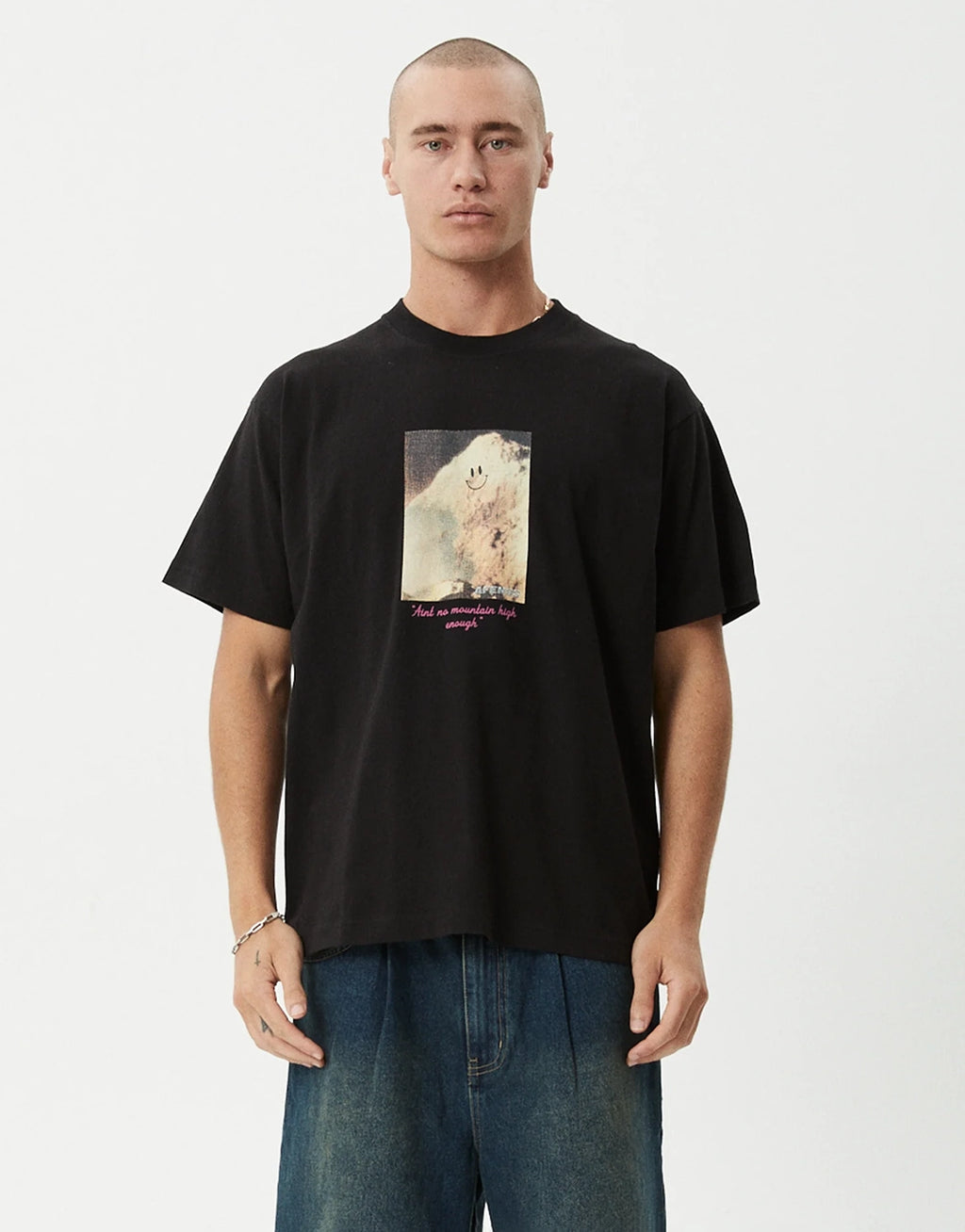 Too High Heavyweight Boxy T-Shirt - Black
