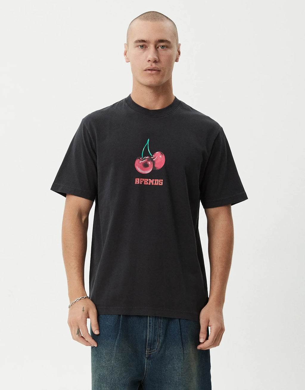 Abiza Retro T-Shirt - Stone Black