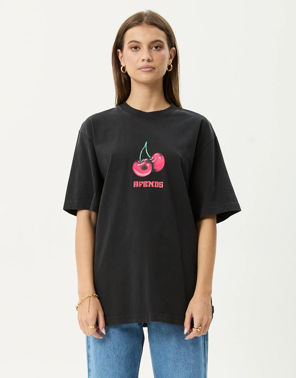 Abiza Retro T-Shirt - Stone Black