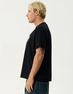 Flame On Boxy T-Shirt - Black by Afends - view 4