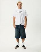 Liquid Metal Heavyweight Boxy T-Shirt - White by Afends - view 2