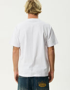 Liquid Metal Heavyweight Boxy T-Shirt - White by Afends - view 5