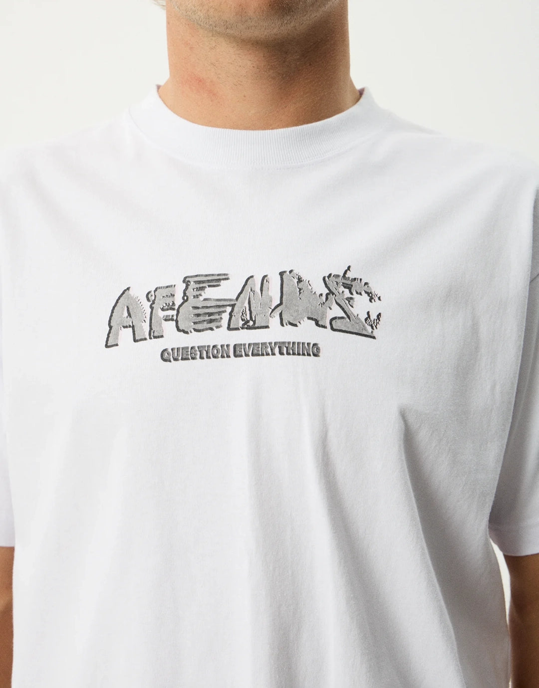 Liquid Metal Heavyweight Boxy T-Shirt - White