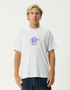 Wiped Out Boxy T-Shirt - White by Afends - view 8