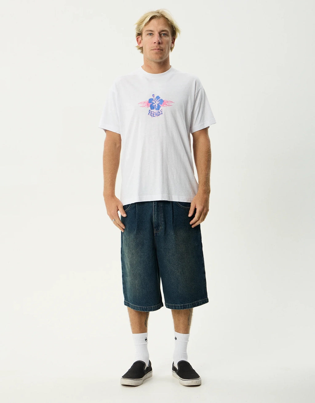 Wiped Out Boxy T-Shirt - White
