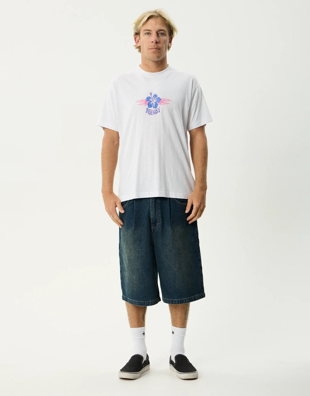 Wiped Out Boxy T-Shirt - White