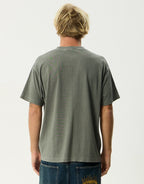 Wiped Out Boxy T-Shirt - Washed Sycamore by Afends - view 5