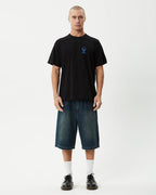 Skeletor Boxy T-Shirt - Black by Afends - view 6