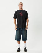 Flying Retro T-Shirt - Stone Black by Afends - view 2