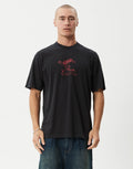 Flying Retro T-Shirt - Stone Black by Afends