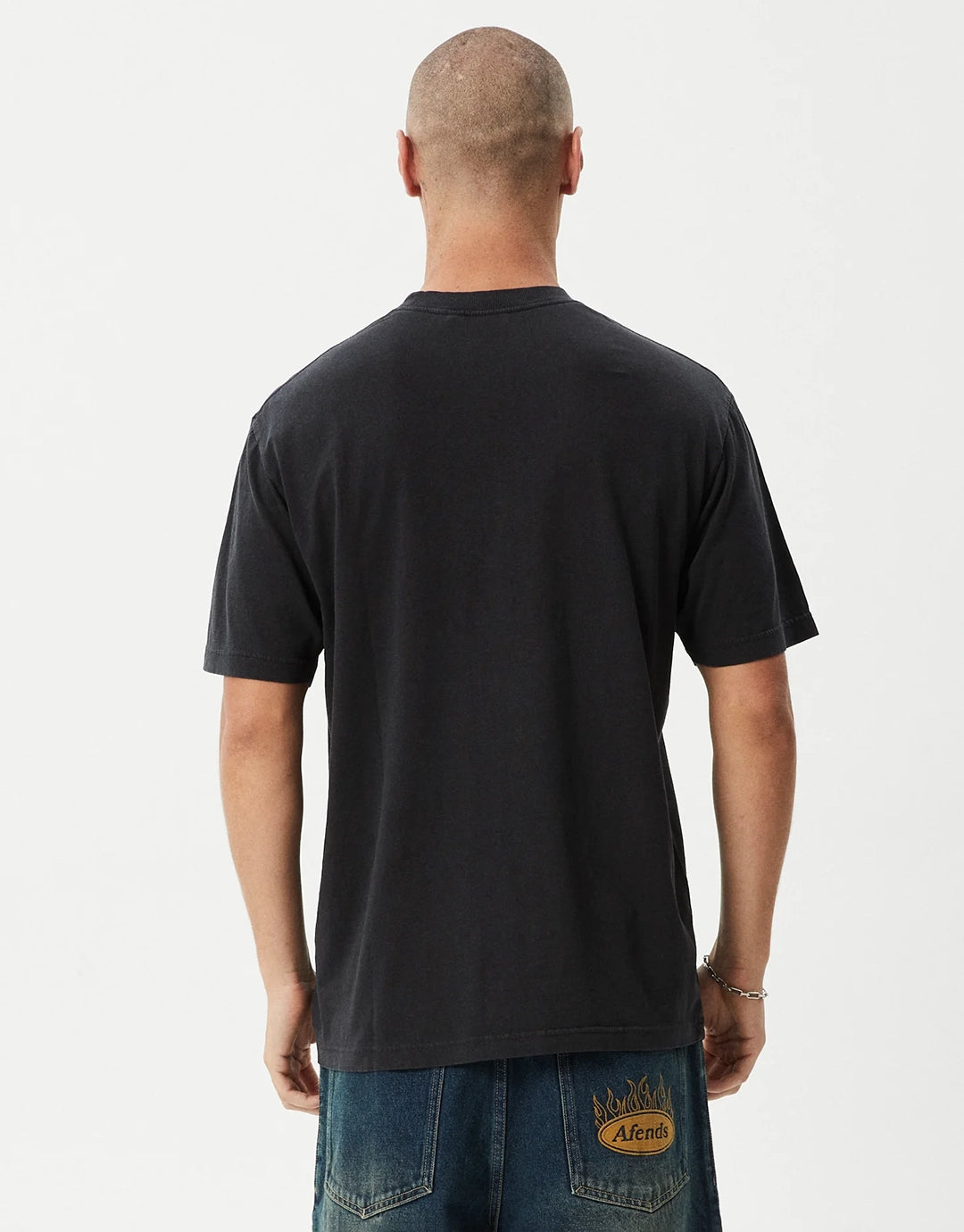 Flying Retro T-Shirt - Stone Black