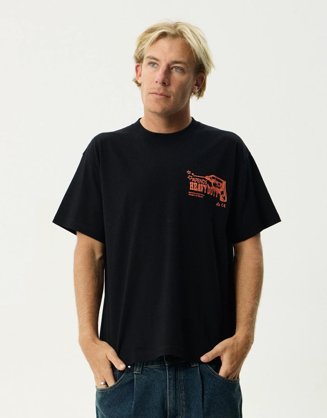 Heavy Duty Heavyweight Boxy T-Shirt - Black