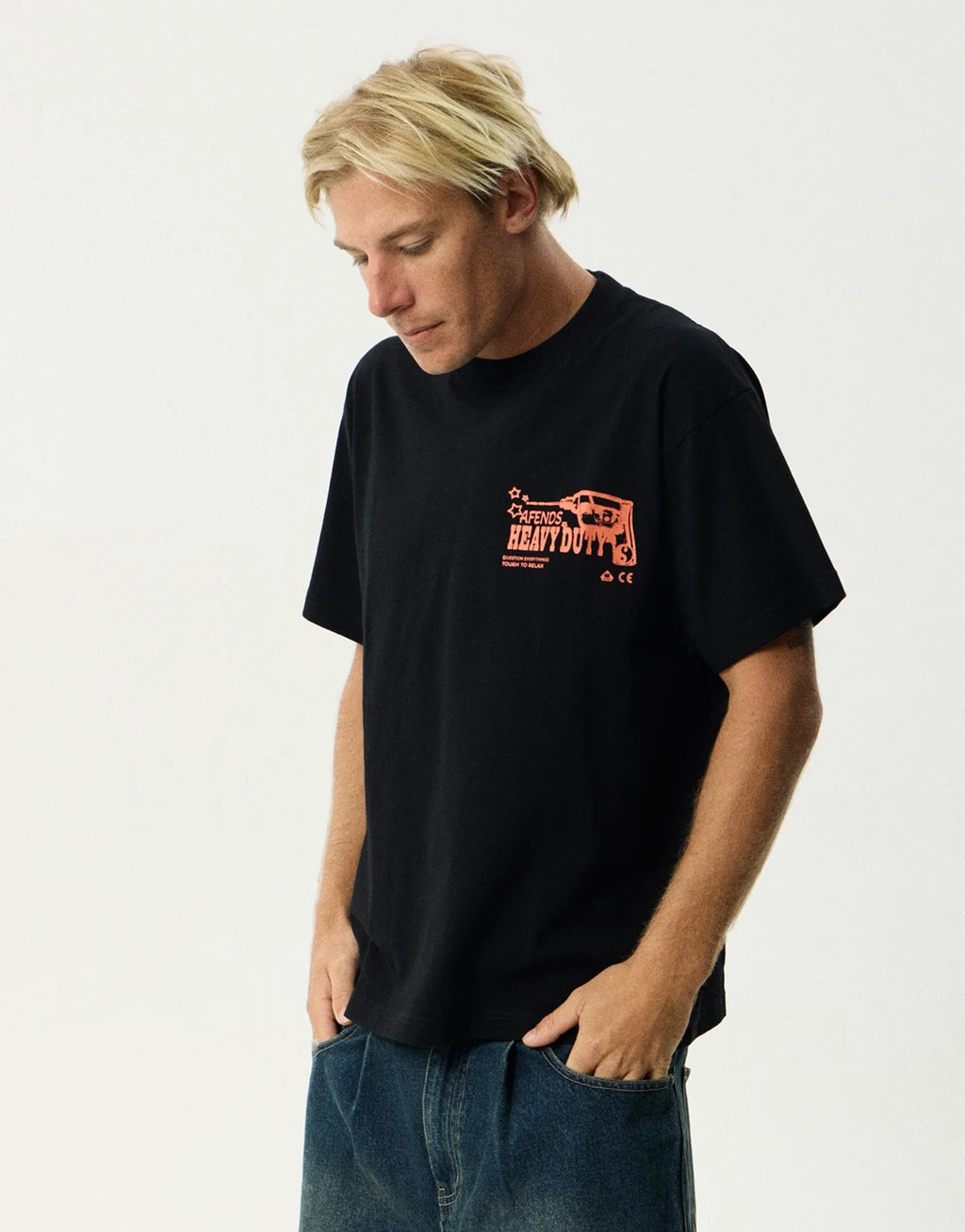 Heavy Duty Heavyweight Boxy T-Shirt - Black