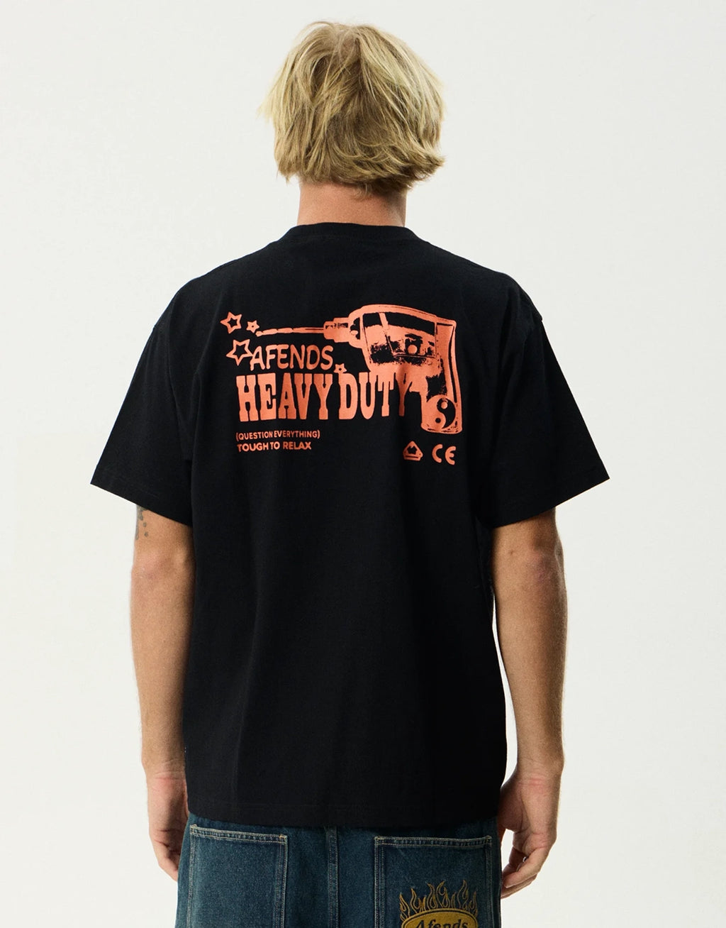 Heavy Duty Heavyweight Boxy T-Shirt - Black