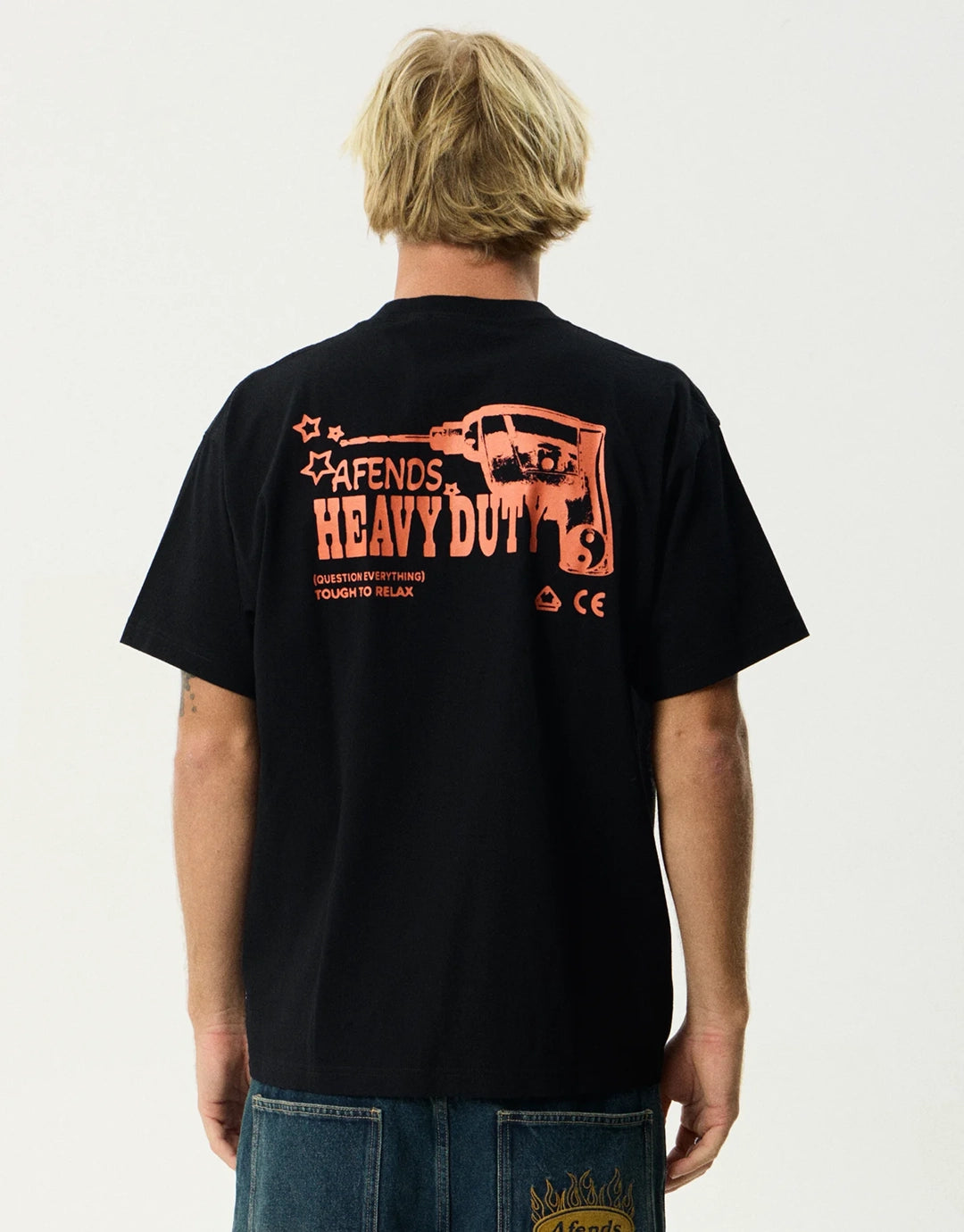 Heavy Duty Heavyweight Boxy T-Shirt - Black