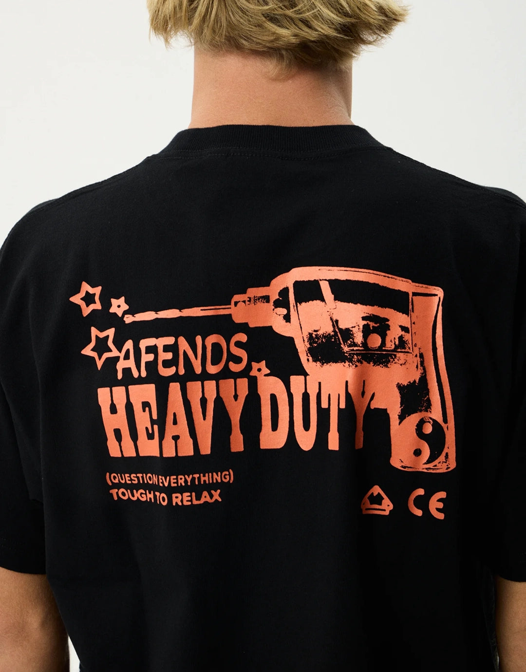 Heavy Duty Heavyweight Boxy T-Shirt - Black