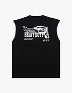 Heavy Duty Sleeveless T-Shirt - Black by Afends - view 9