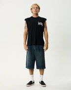 Heavy Duty Sleeveless T-Shirt - Black by Afends - view 3