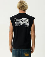Heavy Duty Sleeveless T-Shirt - Black by Afends