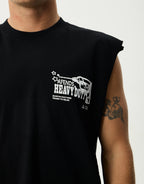 Heavy Duty Sleeveless T-Shirt - Black by Afends - view 6