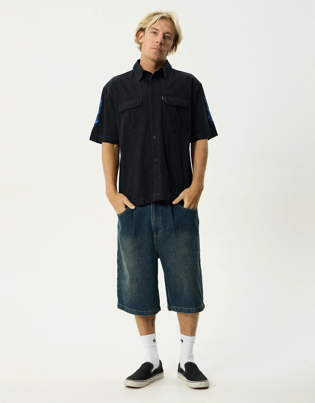 Utility Short Sleeve Shirt - Black