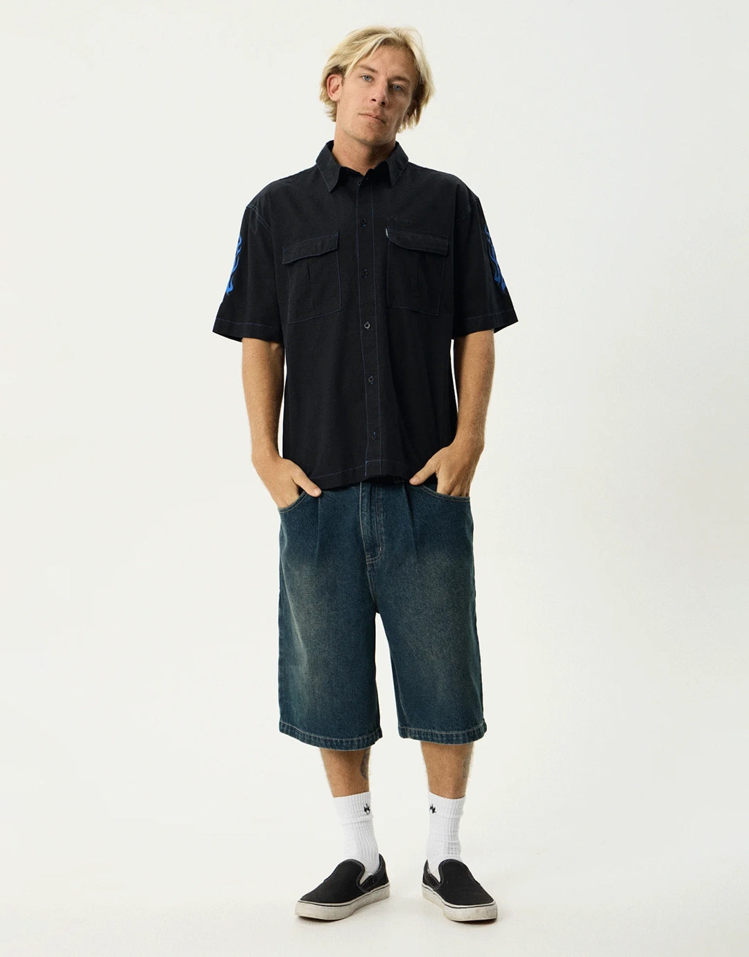 Utility Short Sleeve Shirt - Black