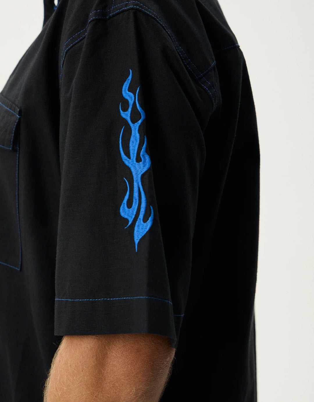 Utility Short Sleeve Shirt - Black