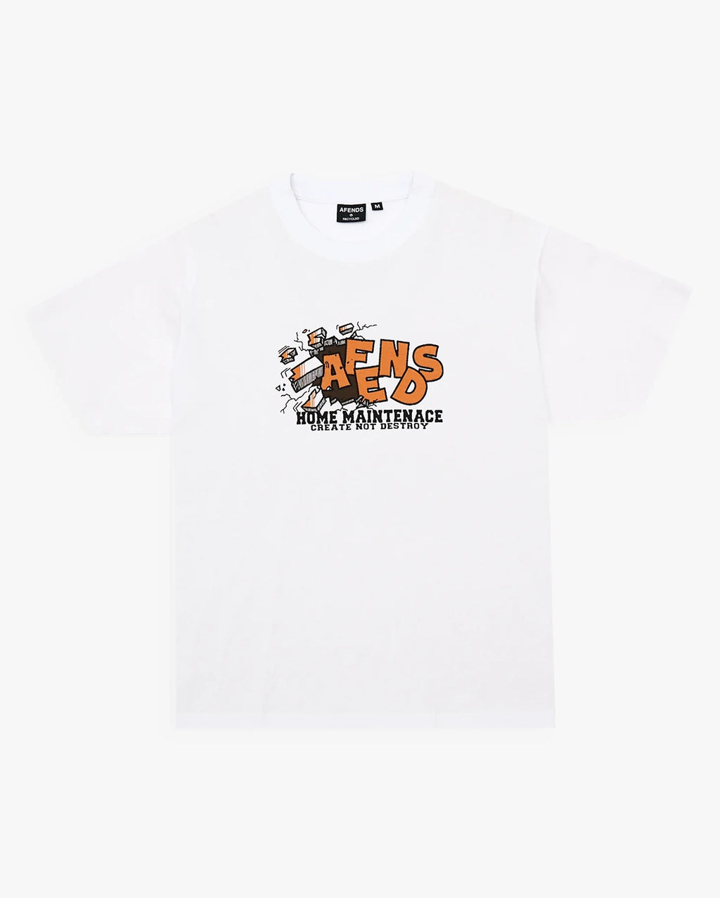 Maintenance Boxy Tee - White by Afends - view 9