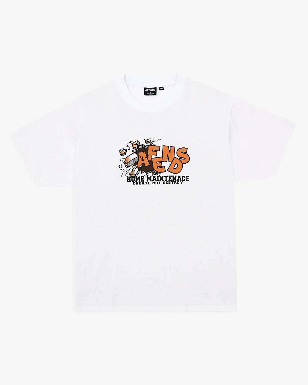 Maintenance Boxy Tee - White by Afends - view 9