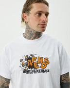 Maintenance Boxy Tee - White by Afends - view 5