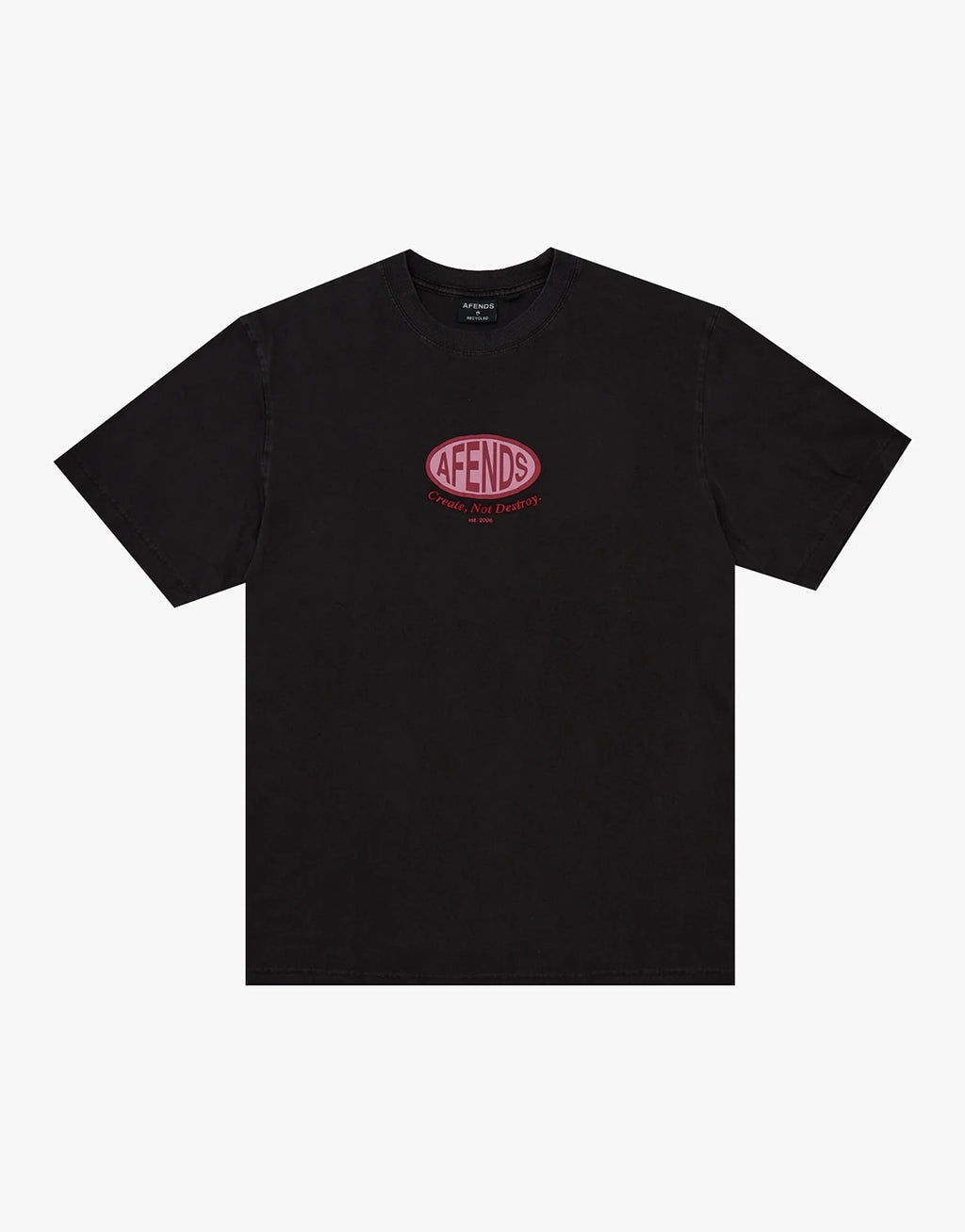 Destroyed Retro T-Shirt - Stone Black by Afends - view 7