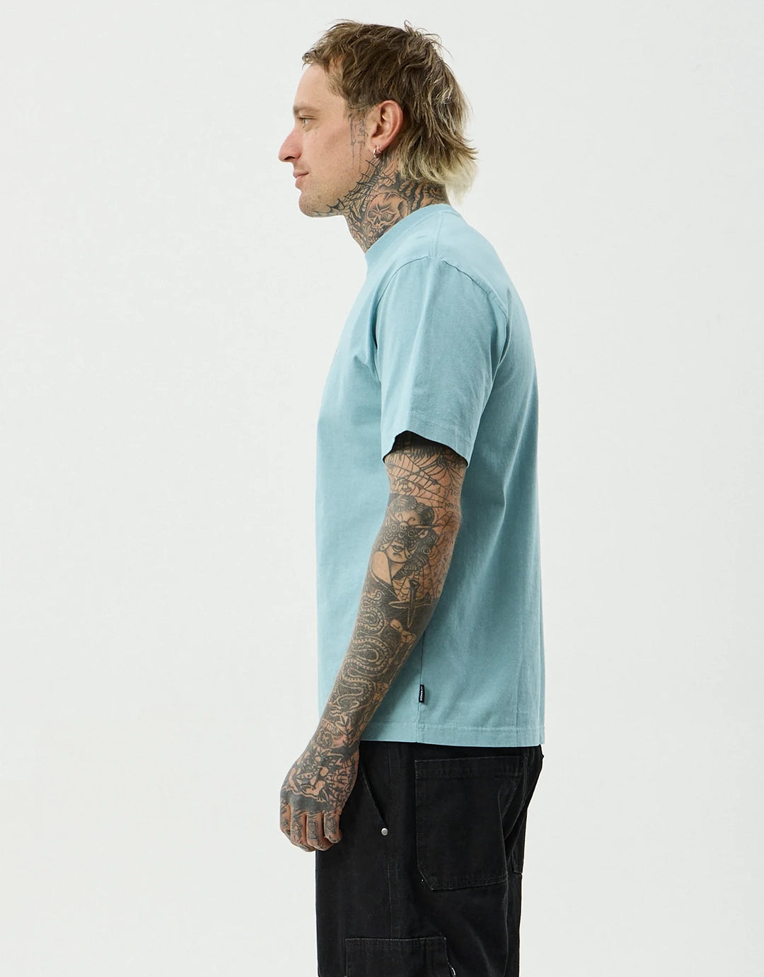 Angel Boy Retro T-Shirt - Washed Overcast by Afends - view 4