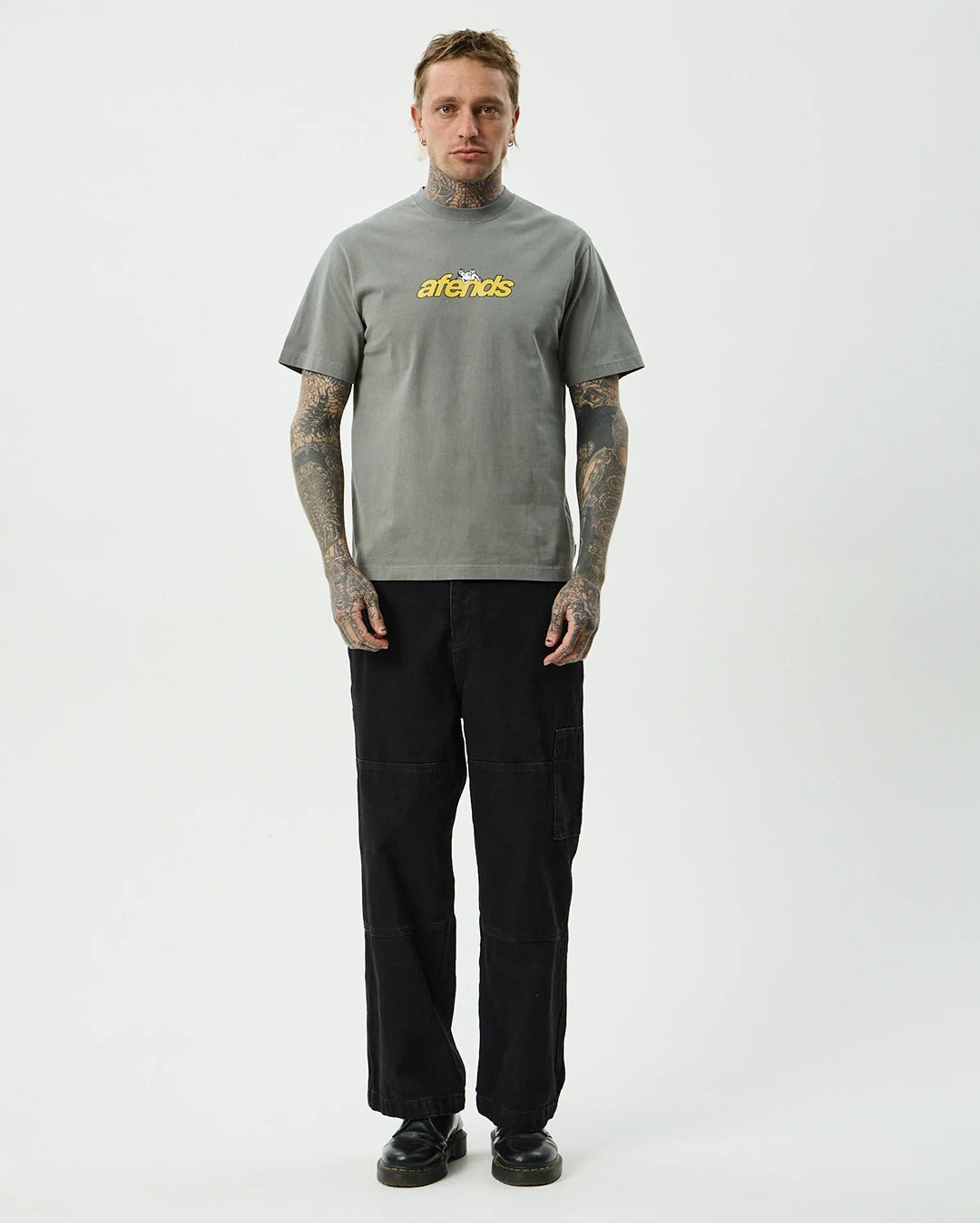 Angel Boy Retro Tee - Washed Sycamore by Afends - view 6