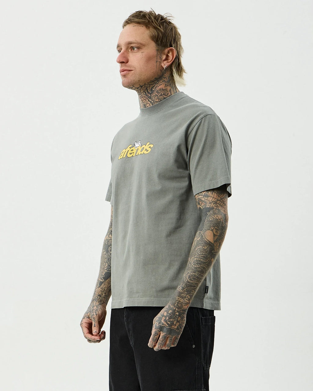 Angel Boy Retro Tee - Washed Sycamore by Afends - view 2