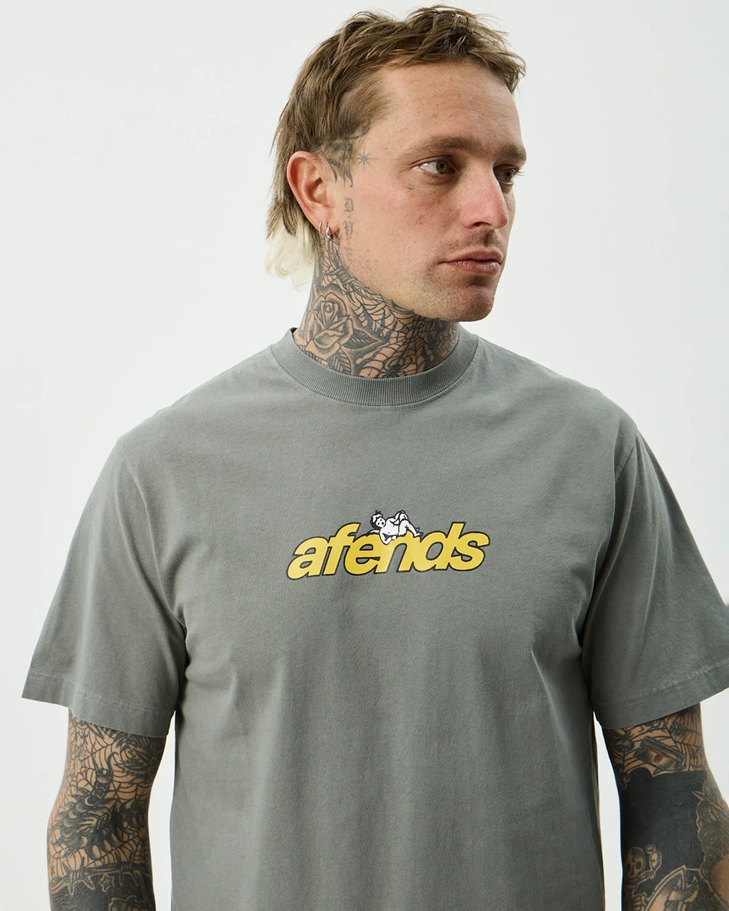 Angel Boy Retro Tee - Washed Sycamore by Afends - view 5