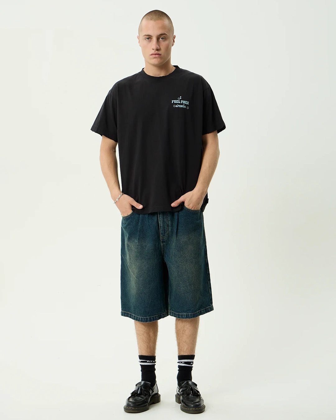 Sonoran Boxy Tee - Stone Black by Afends - view 3