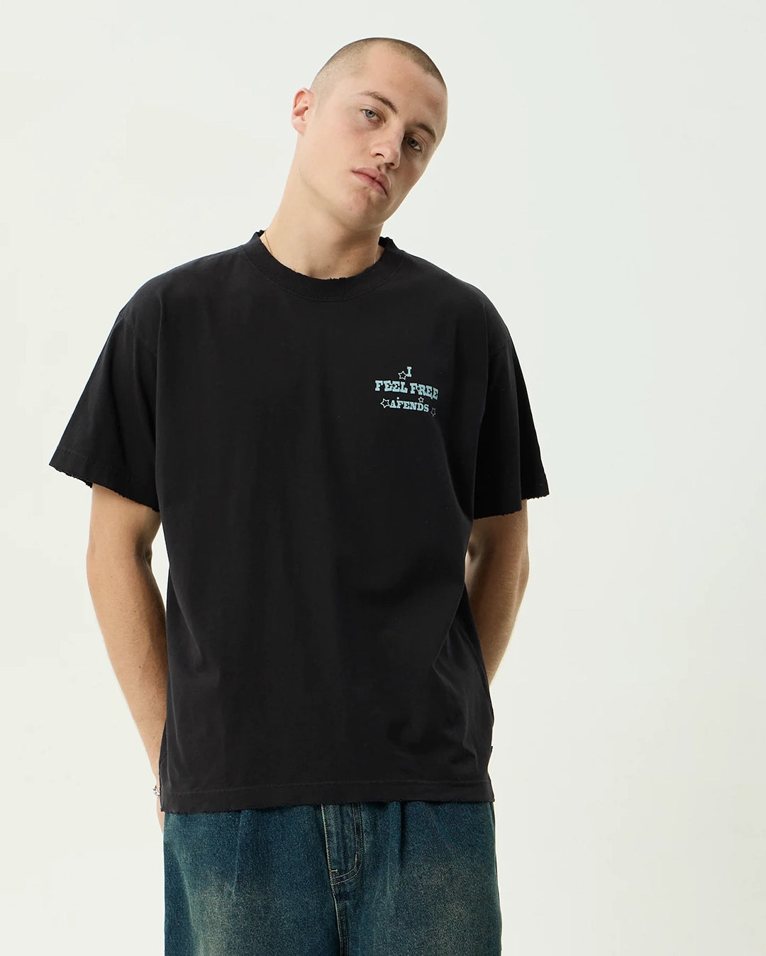 Sonoran Boxy Tee - Stone Black by Afends