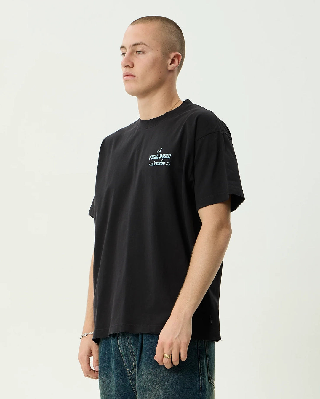 Sonoran Boxy Tee - Stone Black by Afends - view 4