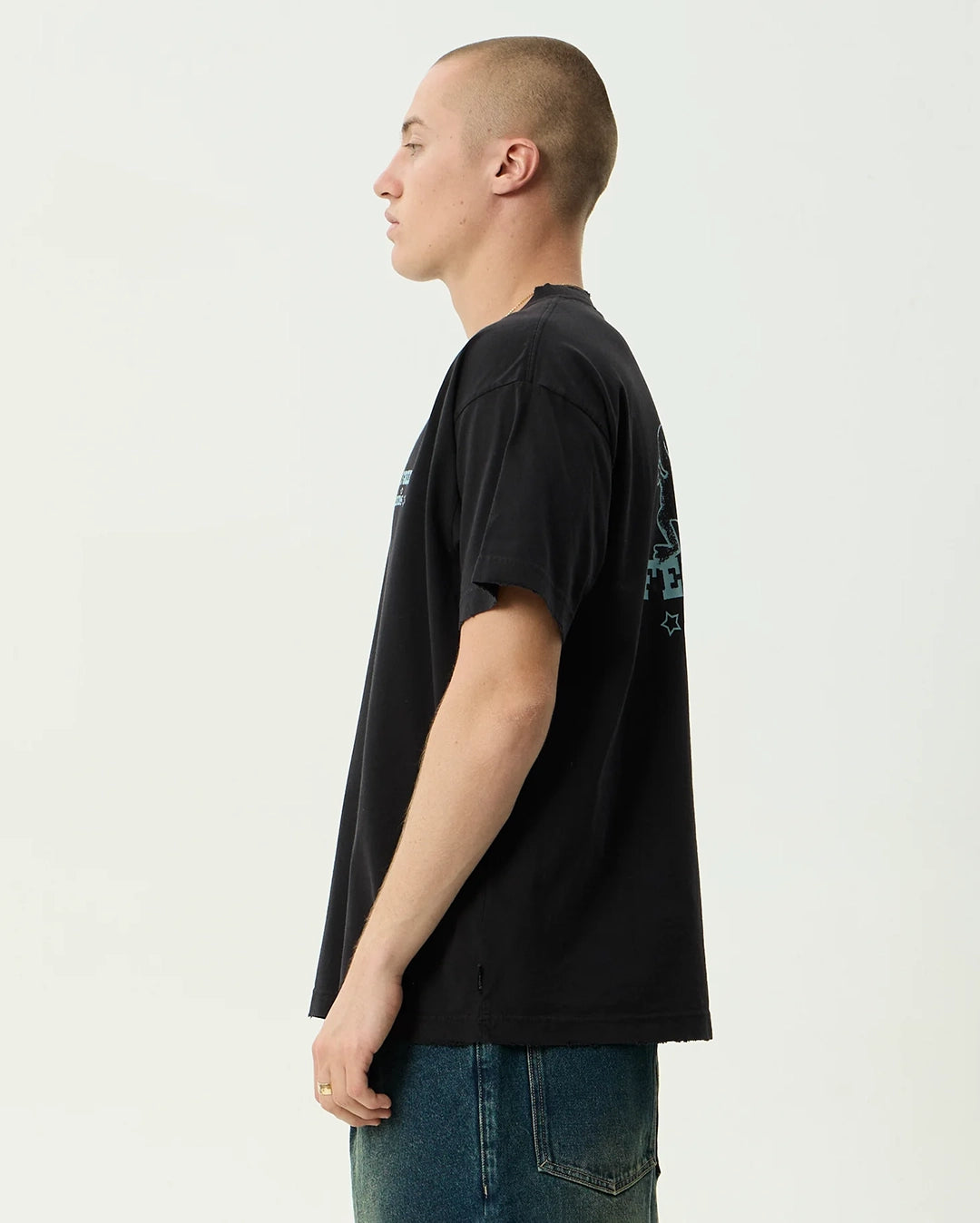 Sonoran Boxy Tee - Stone Black by Afends - view 5