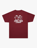 Sonoran Boxy T-Shirt - Washed Burgundy by Afends - view 11