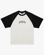 Wings Heavyweight Raglan Tee - Grey Marle by Afends - view 7