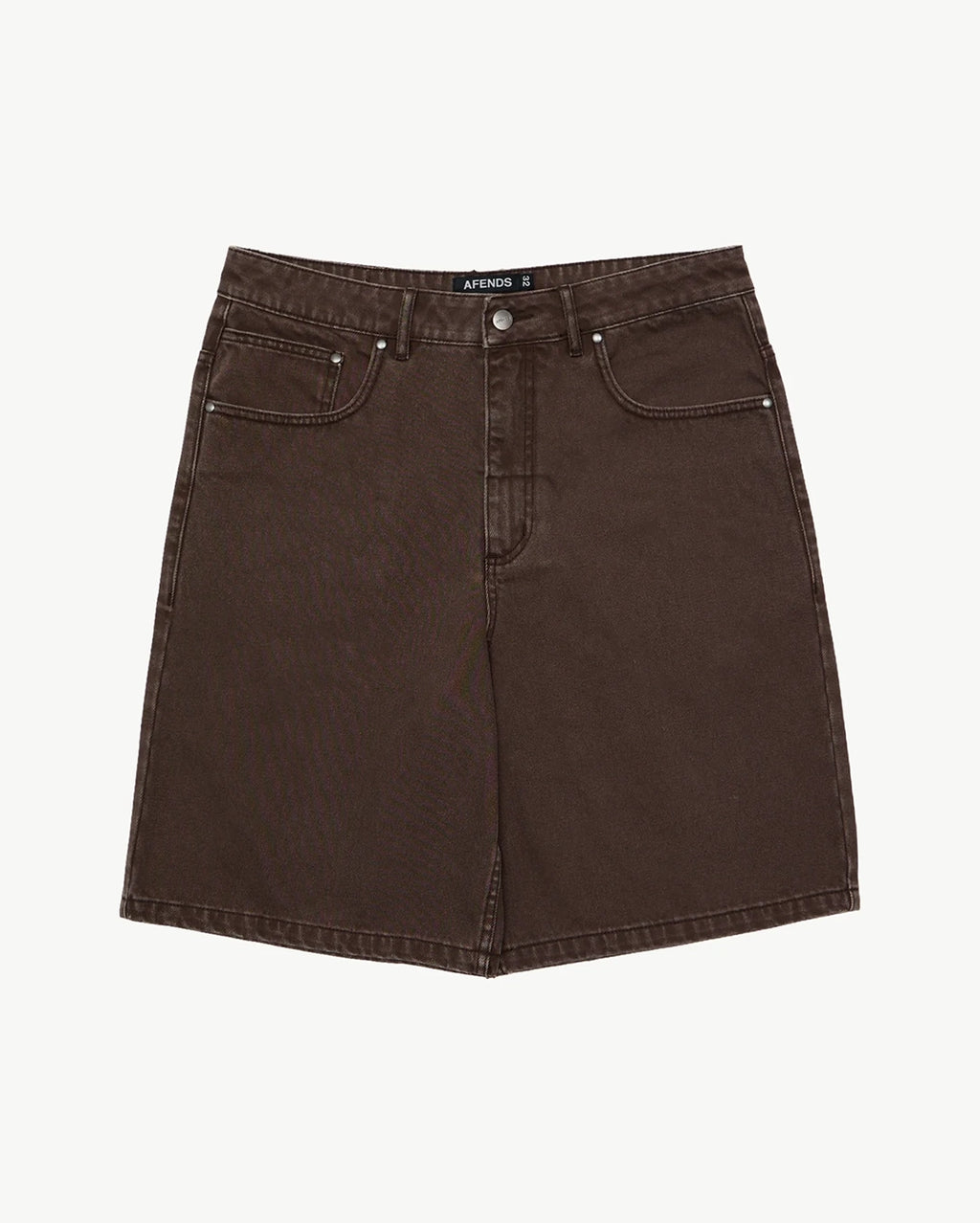 Lil C Denim Baggy Fit Short 22 Inch - Washed Coffee by Afends - view 7